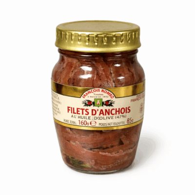 Filets d&rsquo;anchois à l&rsquo;huile d&rsquo;olive