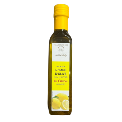 Huile d’olive aromatisée au citron