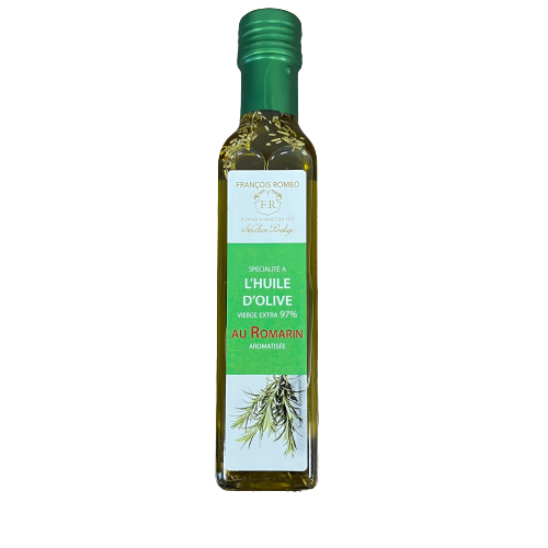 Huile d'olive aromatisée au romarin