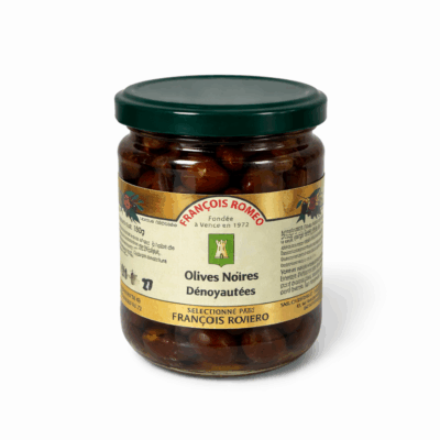 Olives noires dénoyautées à l&rsquo;huile