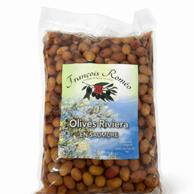 Olives noires au naturel en sachet -1 KG