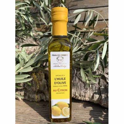 Huile d’olive aromatisée au citron